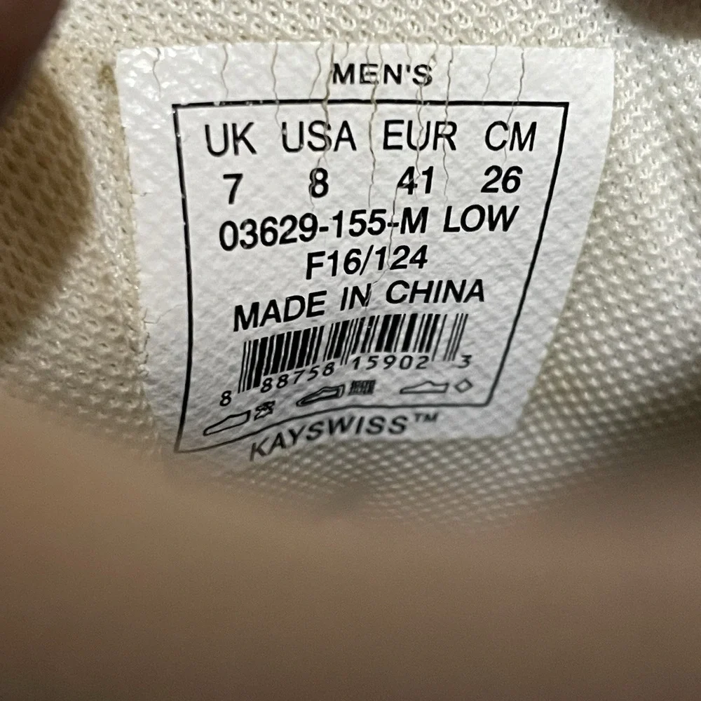 K-Swiss Court Pro II CMF - 03629-155-M‎ White Sneakers Size 14 M Men's Shoes